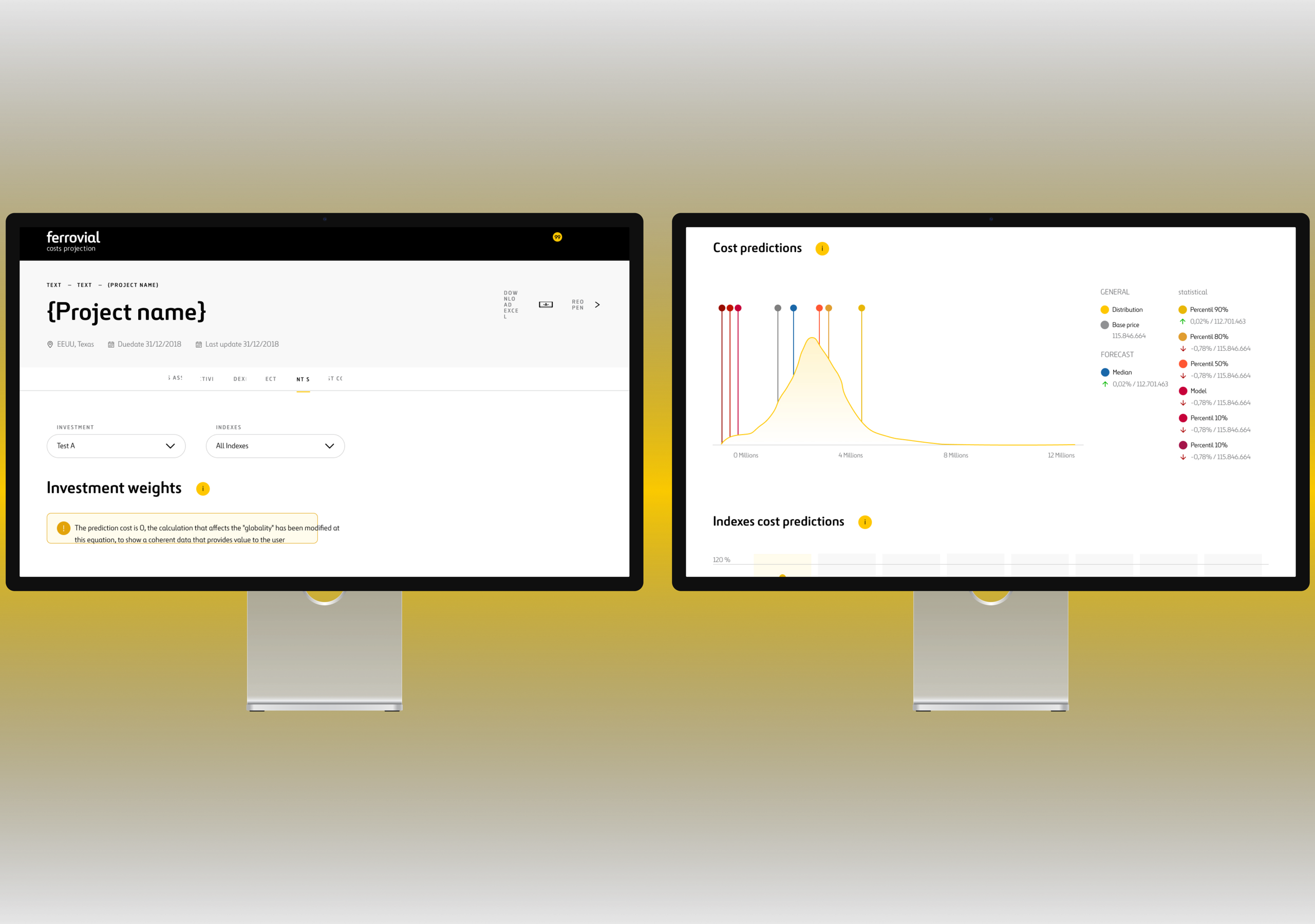 Herramienta de proyección de costes