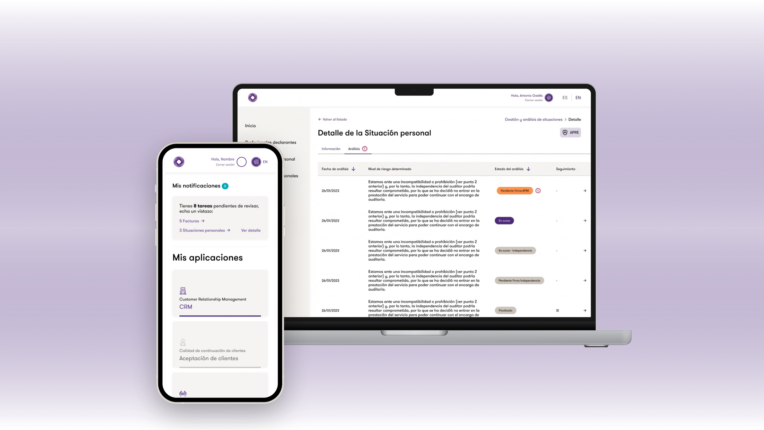 Automatización y UX para consultoría internacional